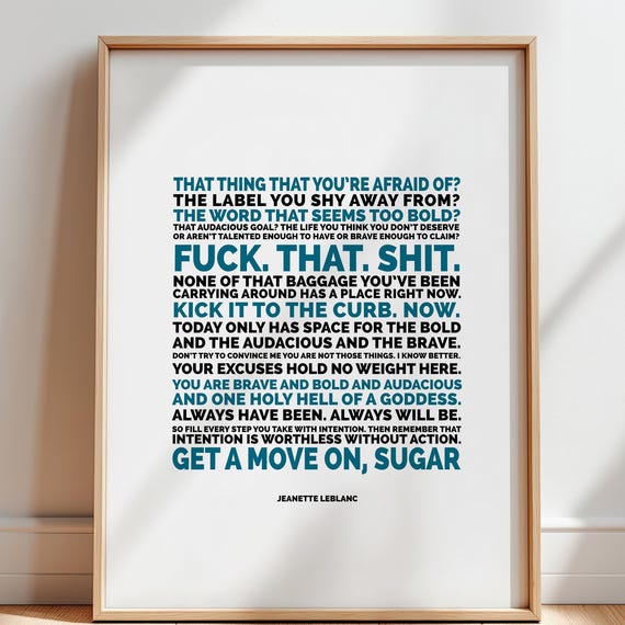 Motivational Quote, Courage And Confidence Art Print