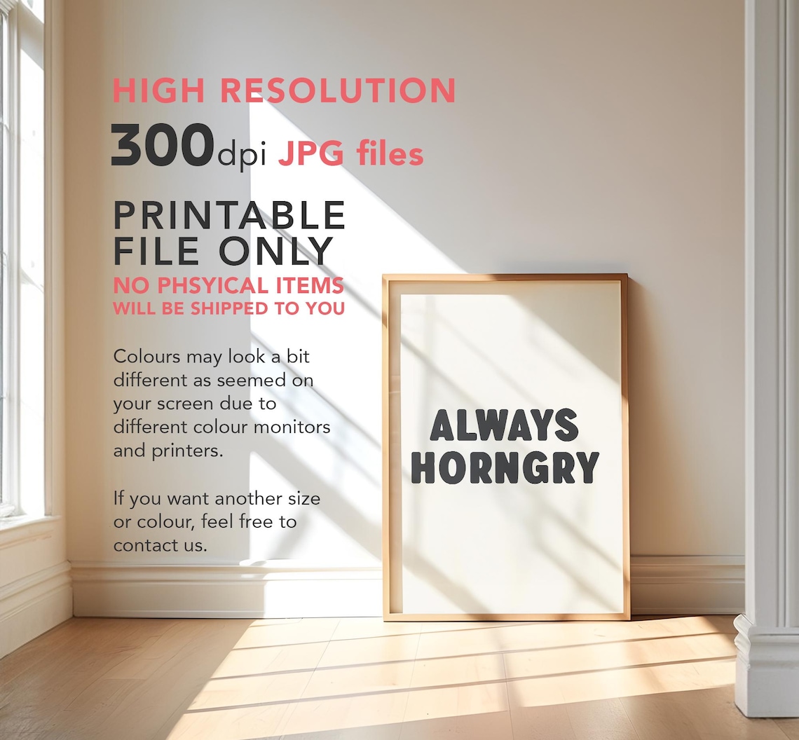 Funny Wall Art Print Bedroom Decor Trendy Typography Art Bedroom Wall Art Dopamine Decor Funky Poster