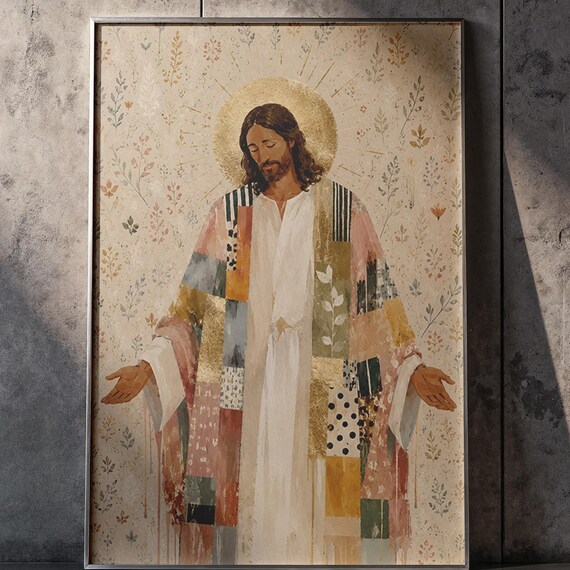 Jesus Art Print, Peace Be With You Faith Over Fear