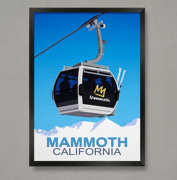 Mammoth Ski Resort California Travel Poster