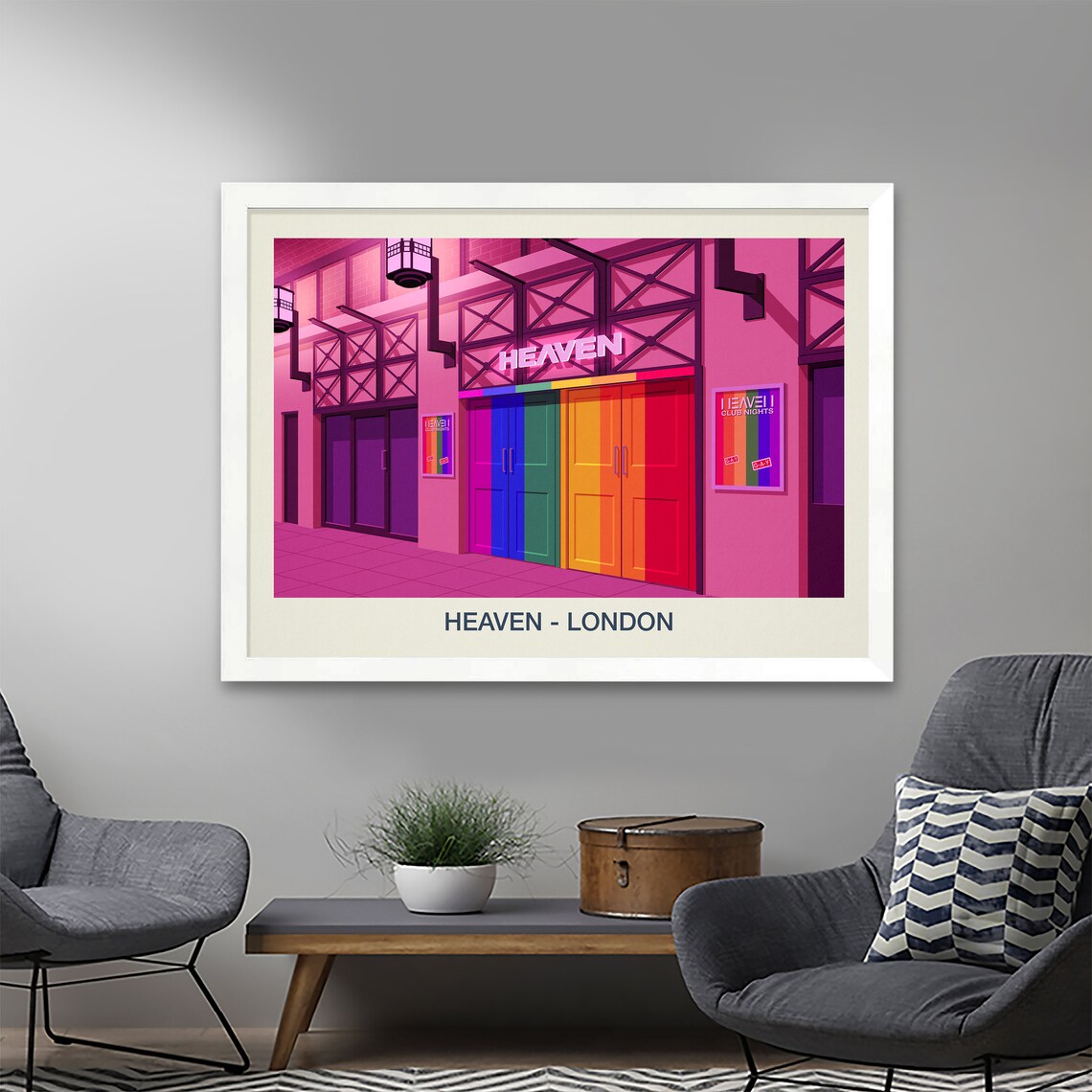Heaven Nightclub Poster, Nightlife Wall Art Print - Image 2