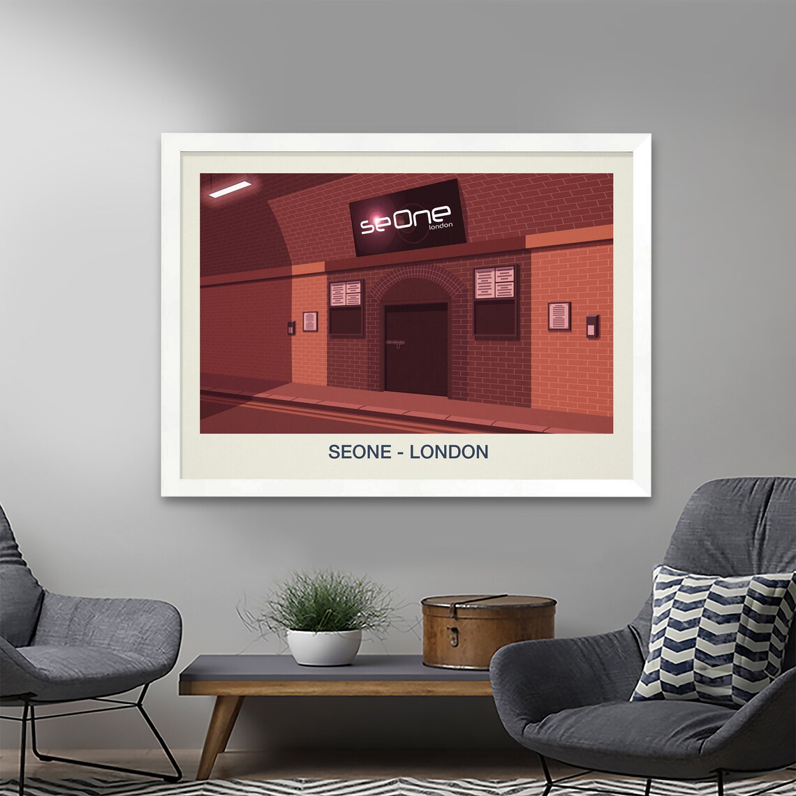 SeOne London Nightclub Poster Brick Arch Venue Underground Art - Image 2