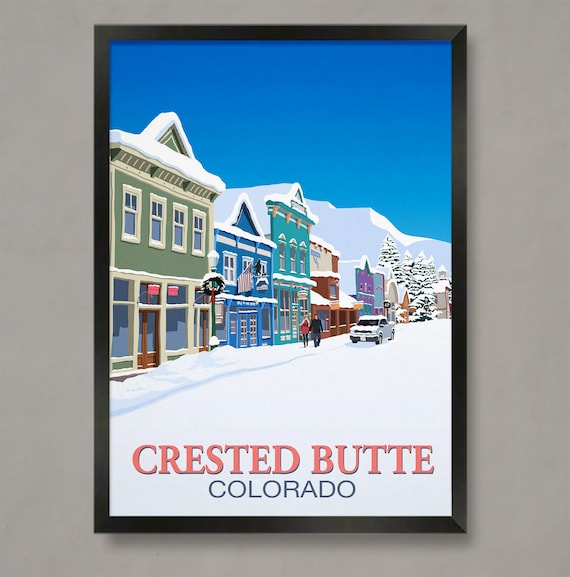 Crested Butte Ski Resort Travel Poster