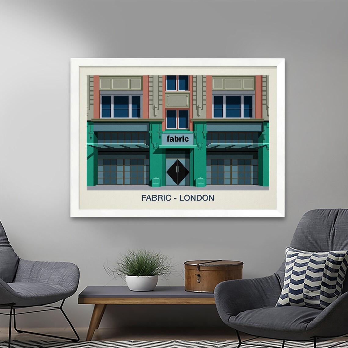 Fabric Nightclub London Travel Poster, Vintage Club Scene - Image 2