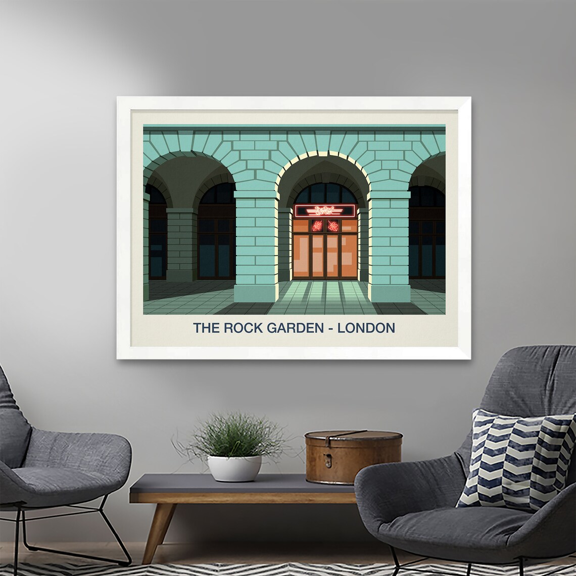 The Rock Garden Nightclub Poster, Vintage Travel Poster - Image 4