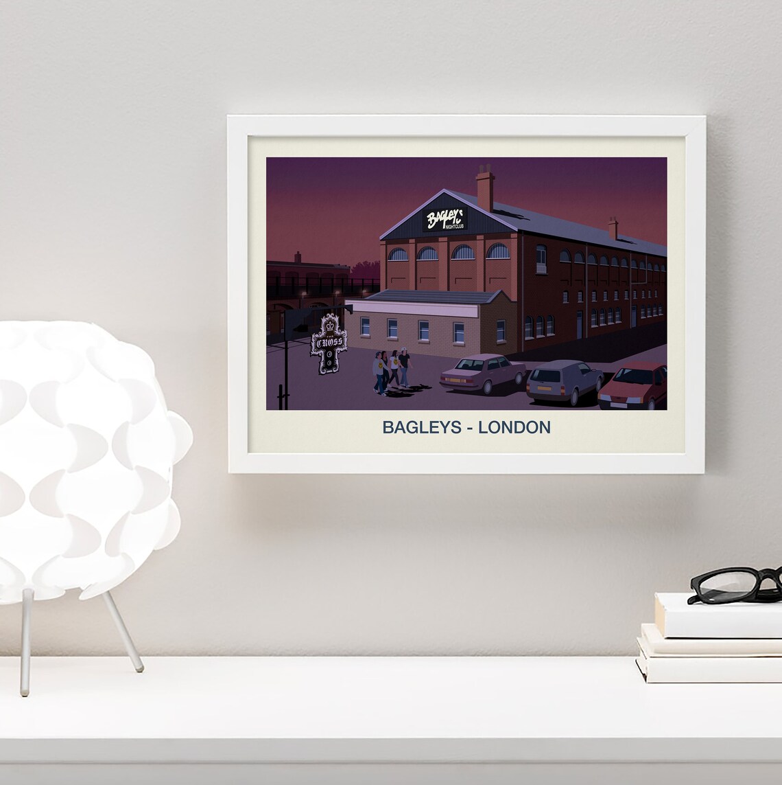 Bagleys Nightclub Poster Print - Image 4