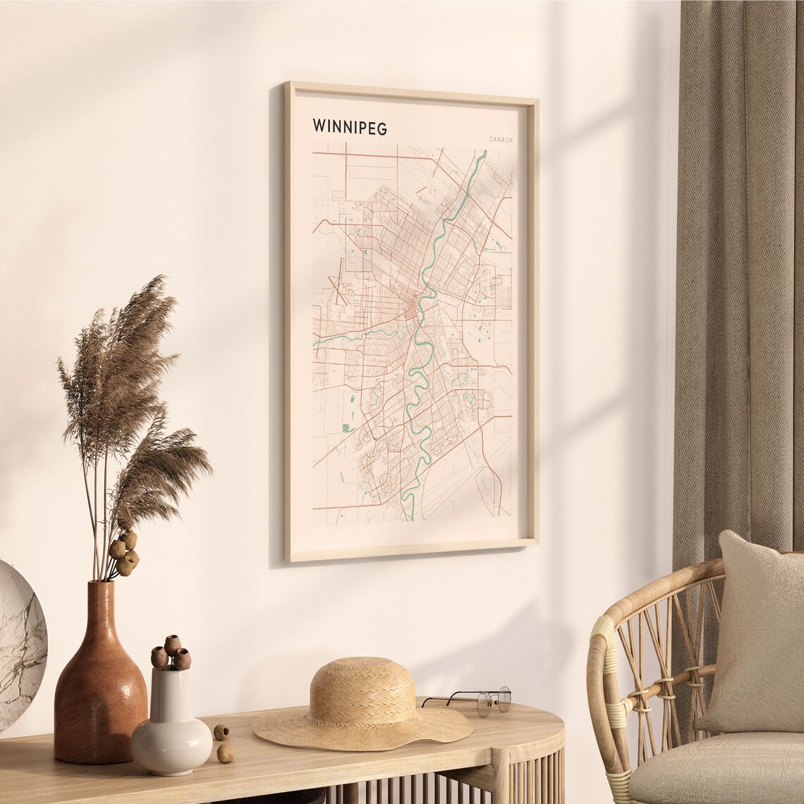 Winnipeg Map Poster, Winnipeg Travel Wall Art - Image 3