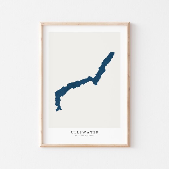 Ullswater Lake Map Poster Print, House Gift