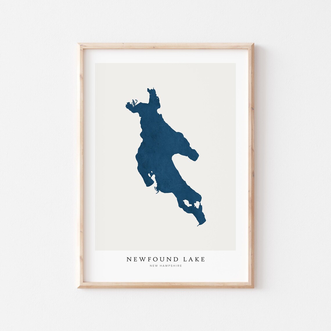 Newfound Lake Print Poster Art Wall Map New Hampshire