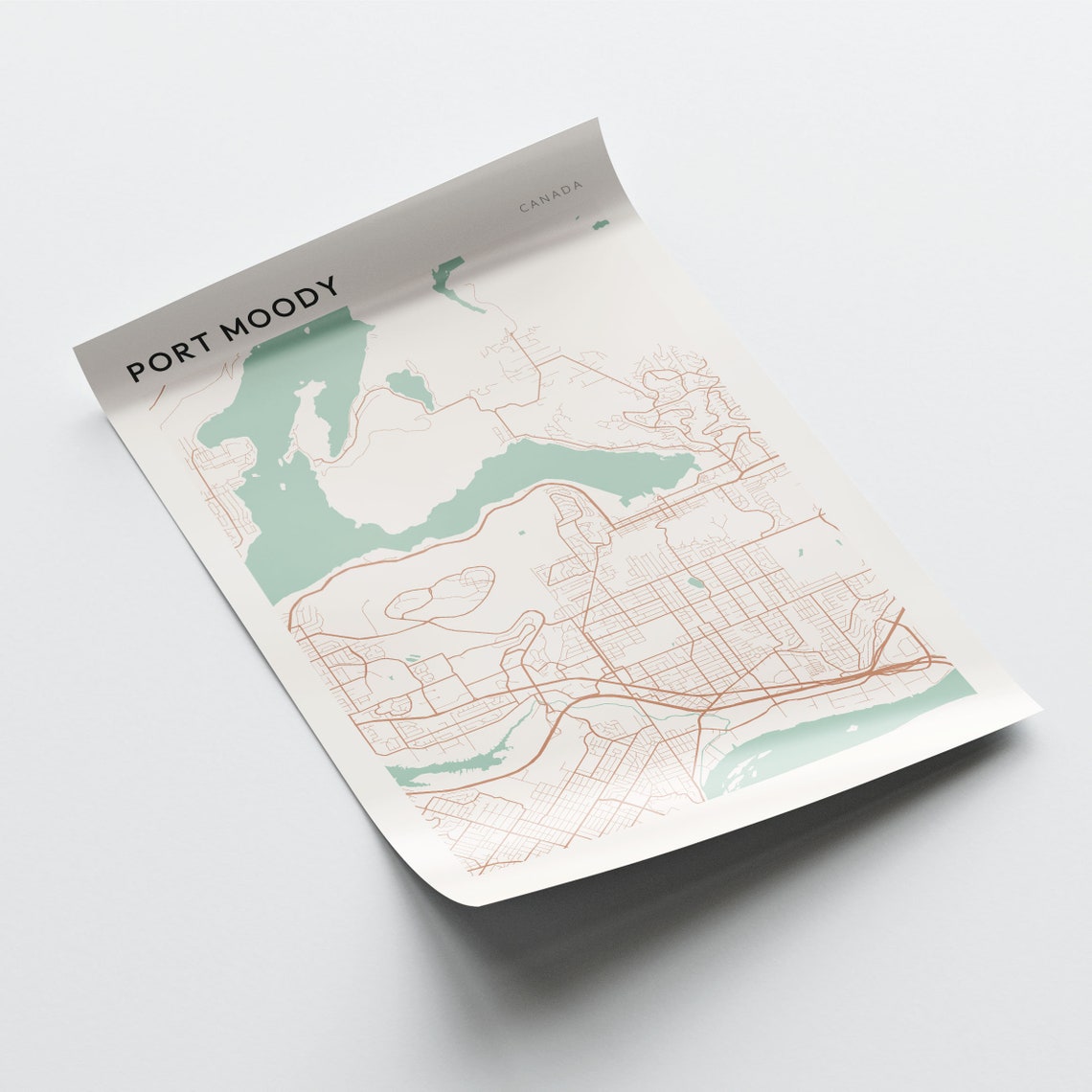 Port Moody Map Poster Port Moody Wall Art Port Moody Map Port Moody Poster Port Moody Print Port Moody Canada Travel British Columbia - Image 2