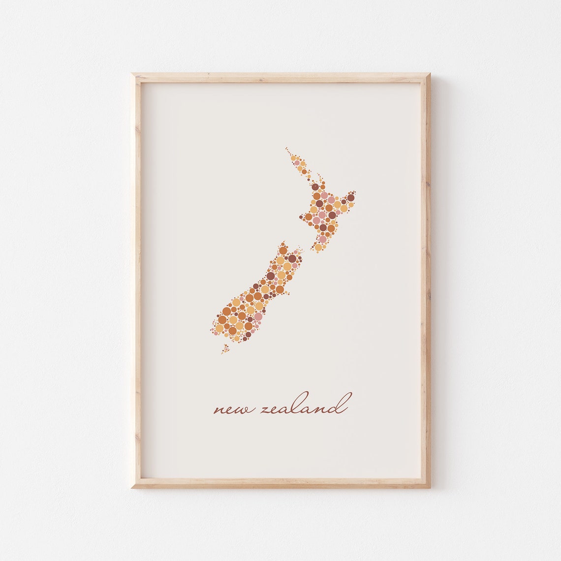 New Zealand Map Poster New Zealand Poster New Zealand Print New Zealand Wall Art New Zealand Travel New Zealand Map Print - Image 3