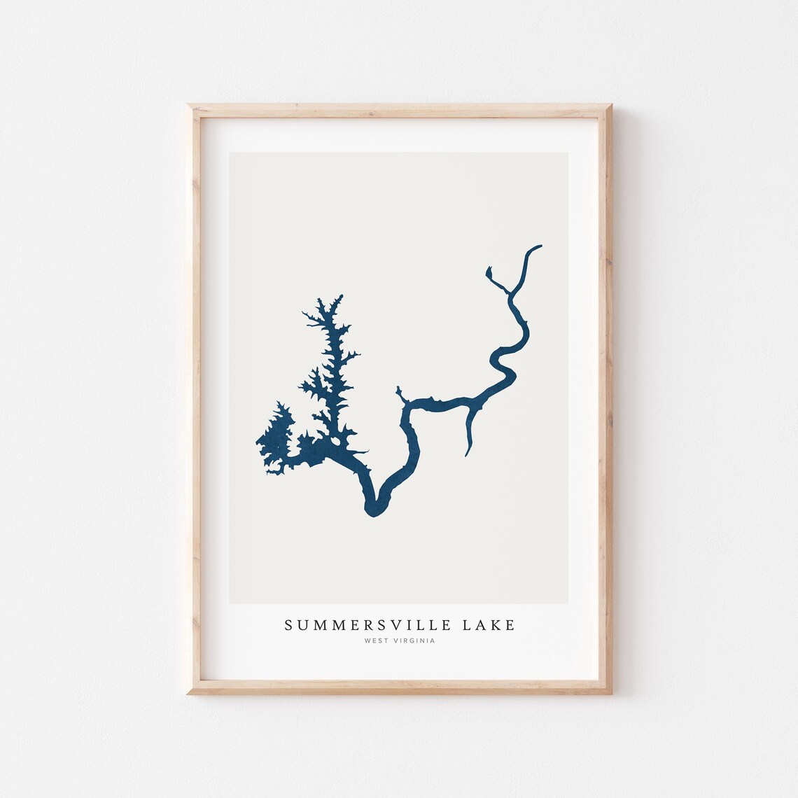 Summersville Lake Travel Poster, West Virginia
