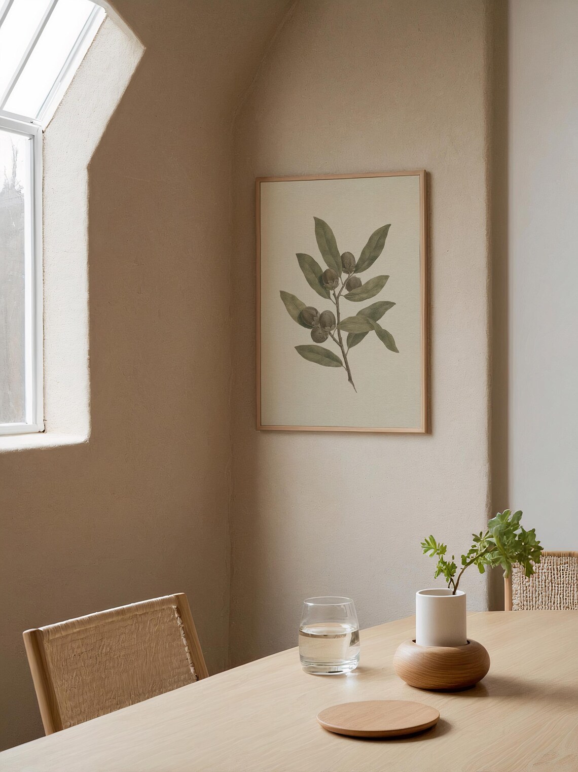Vintage Botanical Branch Drawing, Neutral Wall Print - Image 5