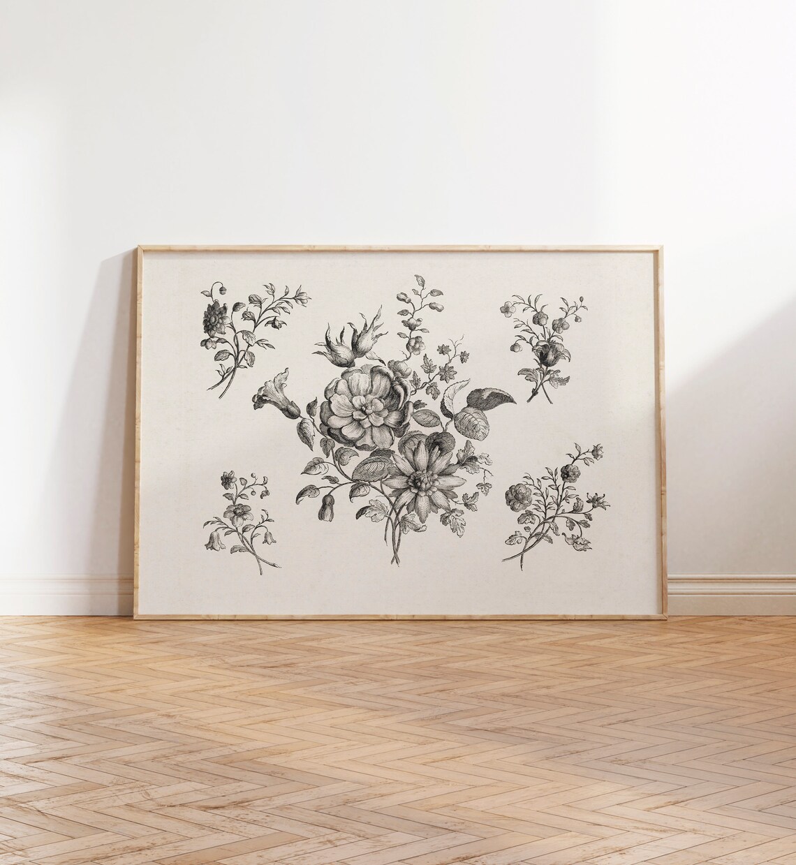 Vintage French Botanical Print, Cottage Farmhouse Art - Image 2