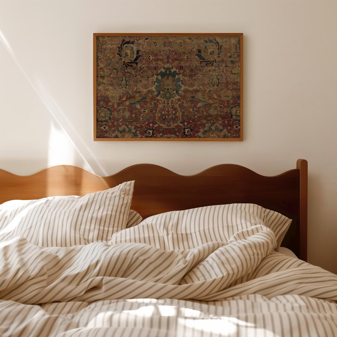 Vintage Dark Tapestry Print, Victorian Textile Art - Image 4