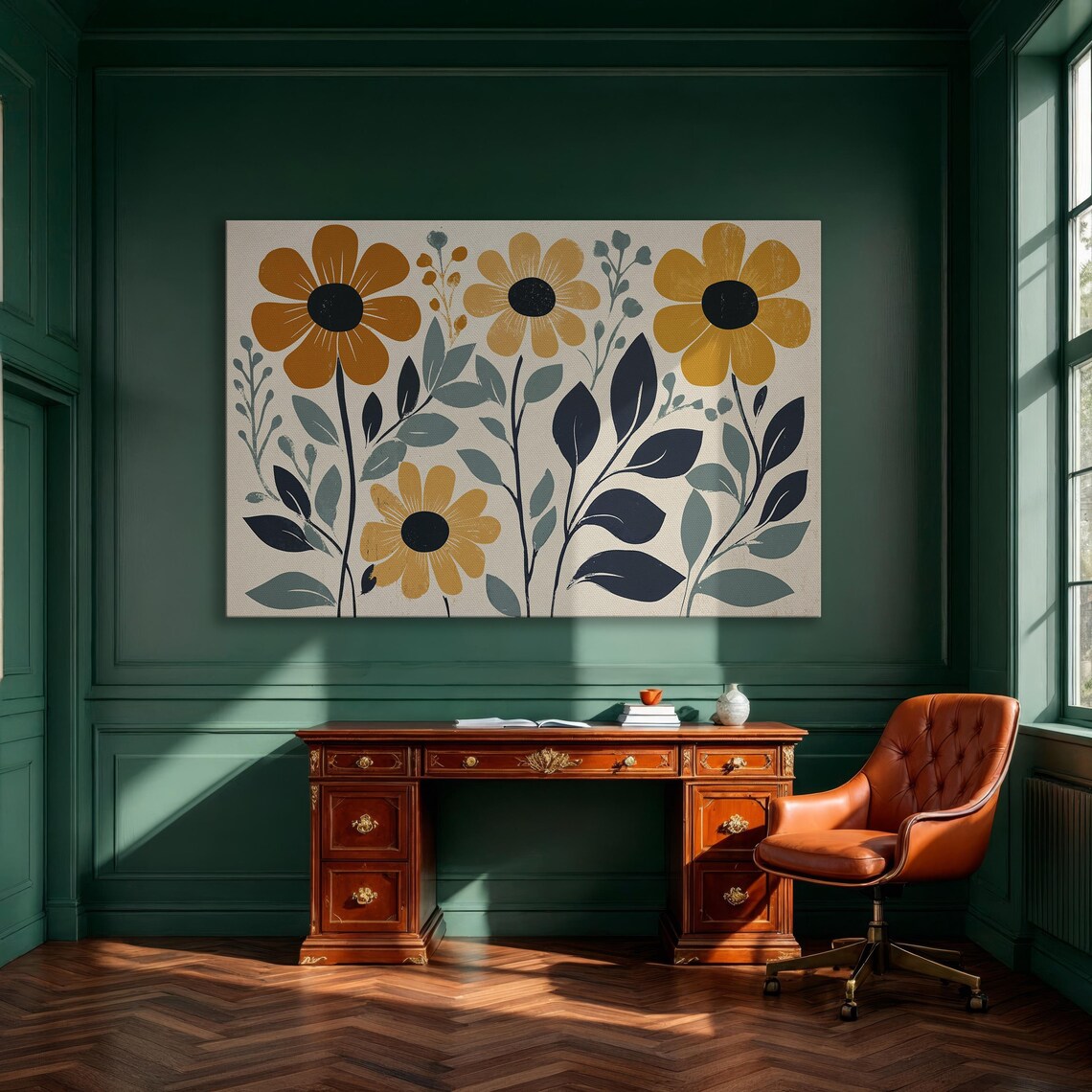 Yellow Flower Art Print, Vibrant Floral Decor