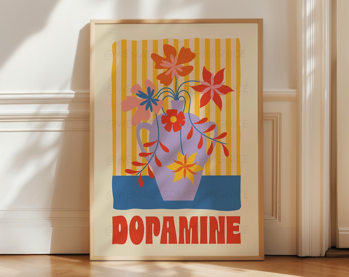 Dopamine Decor Maximalist Retro Wall Art Print