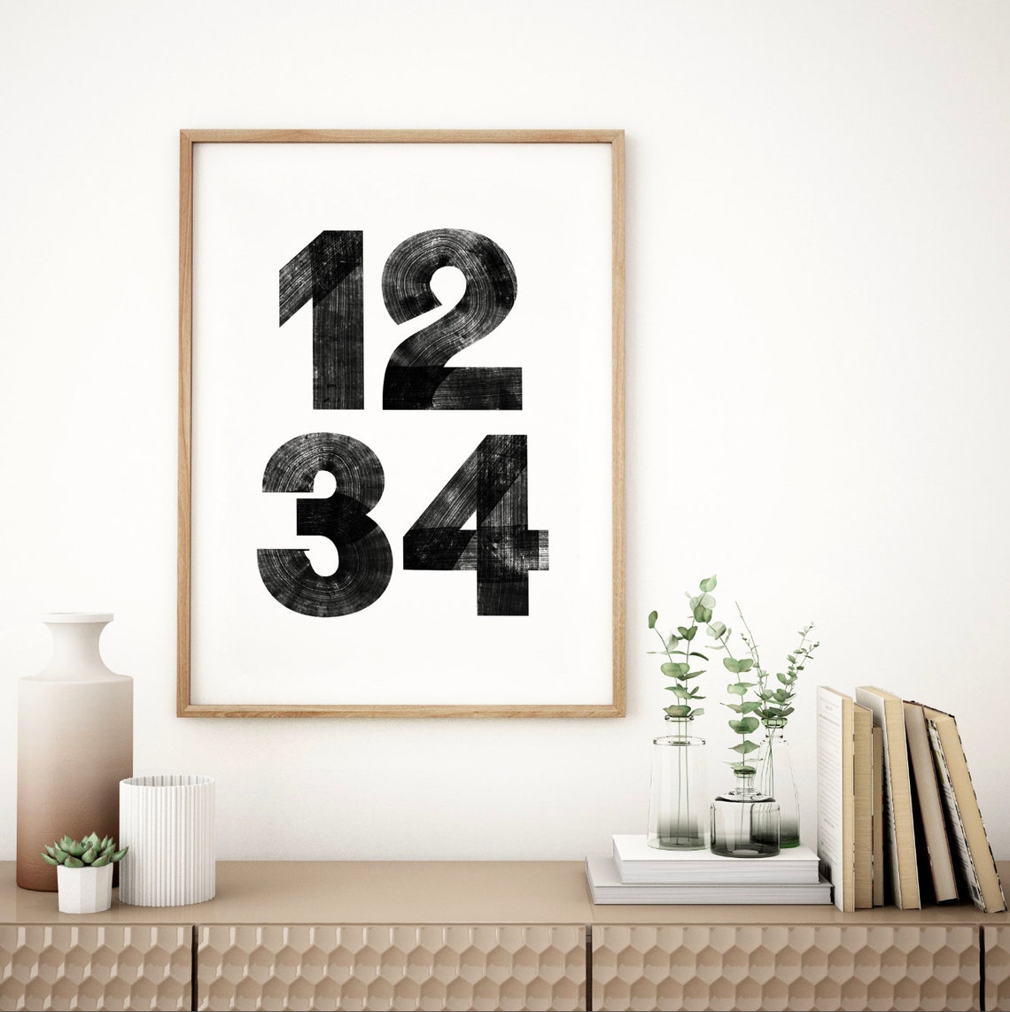 Personalized Custom Letter Art Print Custom Initial Poster Minimalist Art Modern Home Decor Capital Letter Wall Art Monogram Poster Art - Image 3