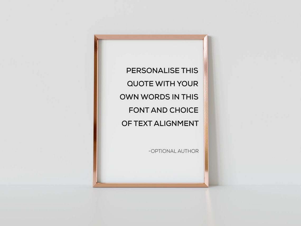 Custom Quote Print Wall Art Custom Signs Custom Print Your Text Here Quote Print Wall Art - Image 4