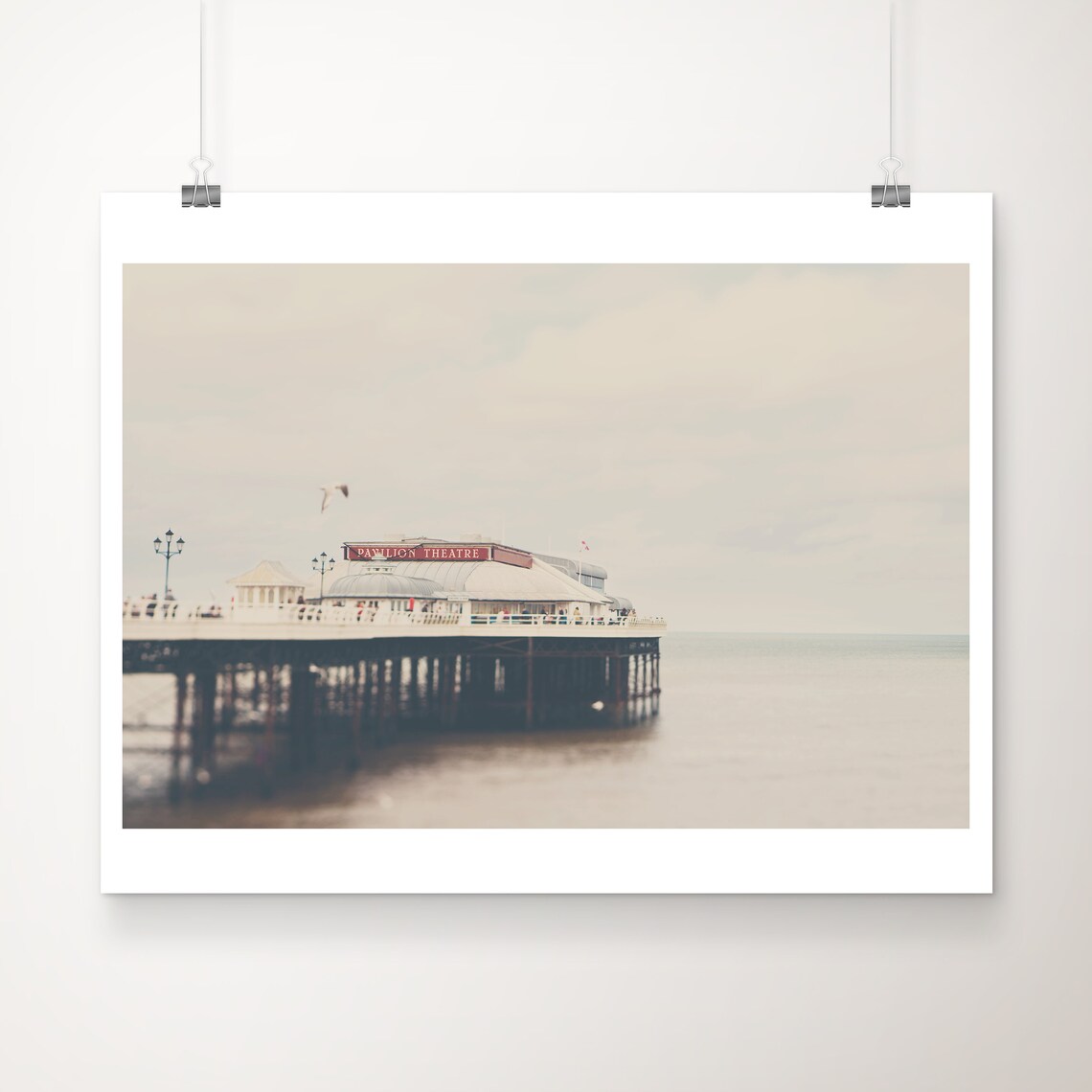 Cromer Pier Pavilion Theatre English Seaside Beach Photography Poster