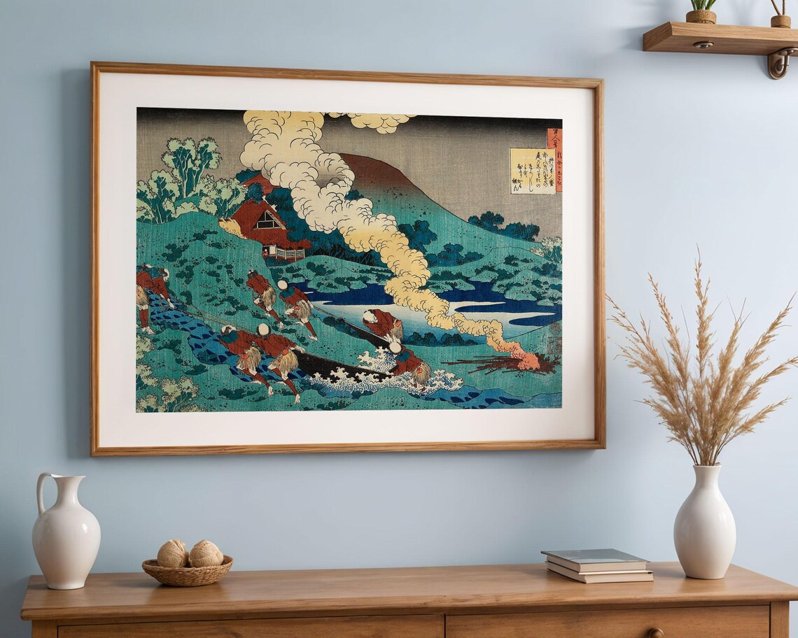 Katsushika Hokusai Poem By Kakinomoto No Hitomaro - Image 4