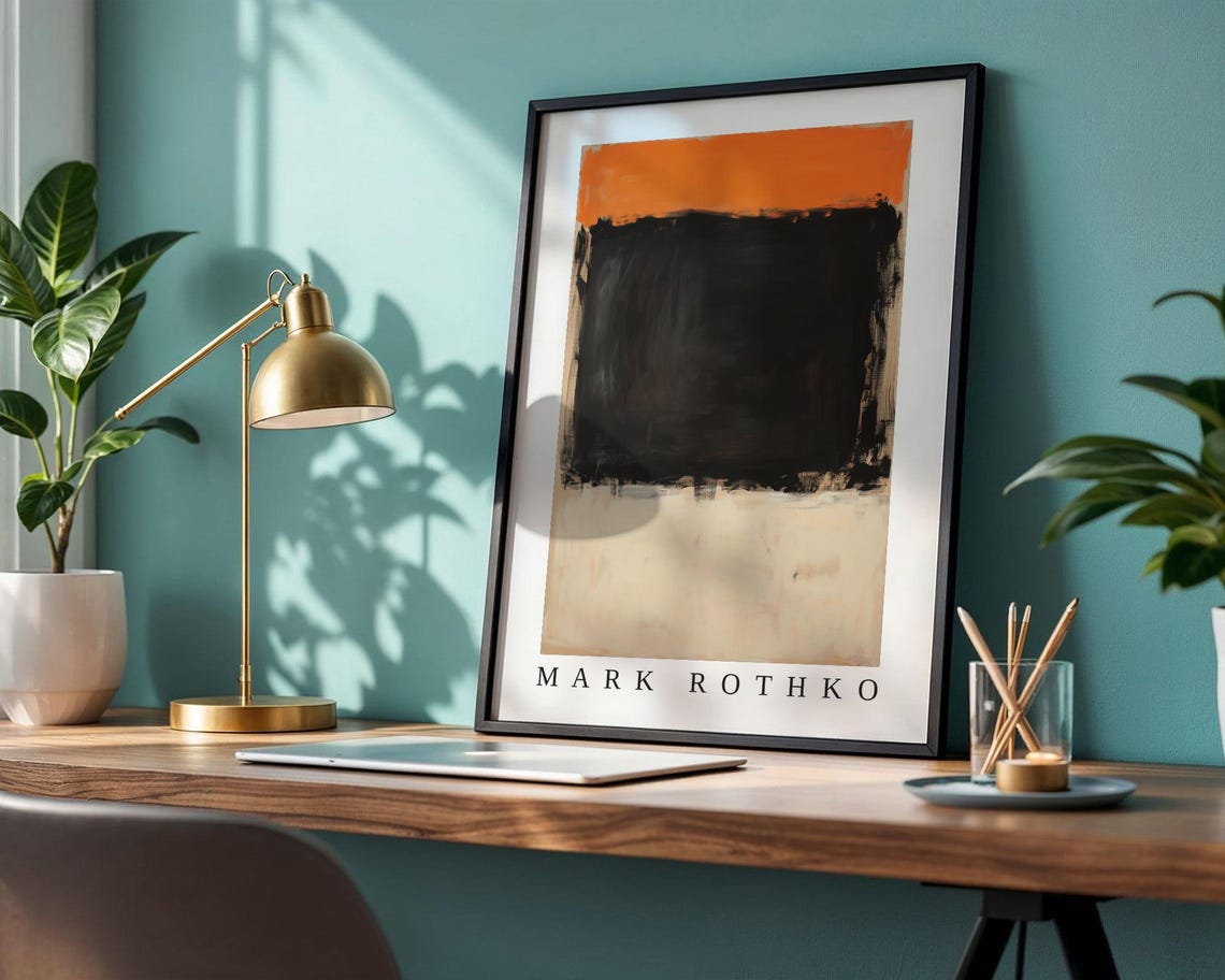 Mark Rothko Poster Abstract Expressionism Color Field Print Mark Rothko Print Modern Abstract Museum Poster Modern Wall Decor - Image 2
