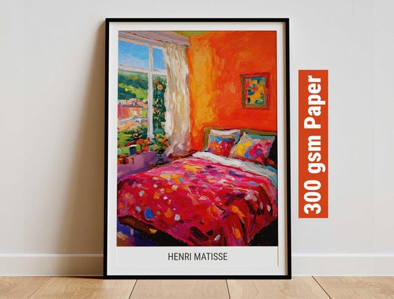 Henri Matisse Print Matisse Inspired Poster For Modern Gallery Exhibition Art Minimalist Neutral Wall Art Bedroom Art Print