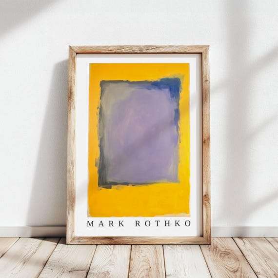 Mark Rothko Poster Abstract Expressionism Color Field Print Mark Rothko Print Modern Abstract Museum Poster Modern Wall Decor