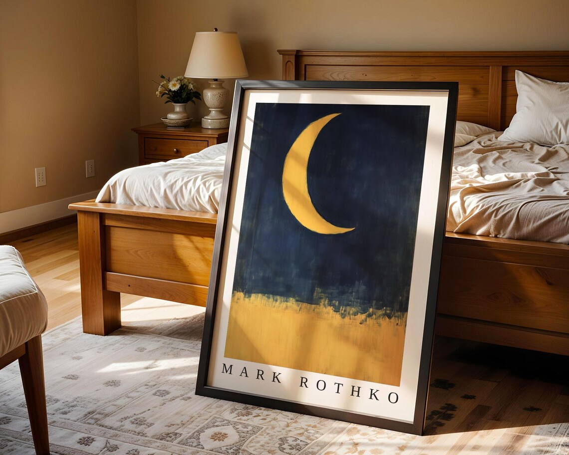 Mark Rothko Moon Poster, Abstract Expressionism - Image 4