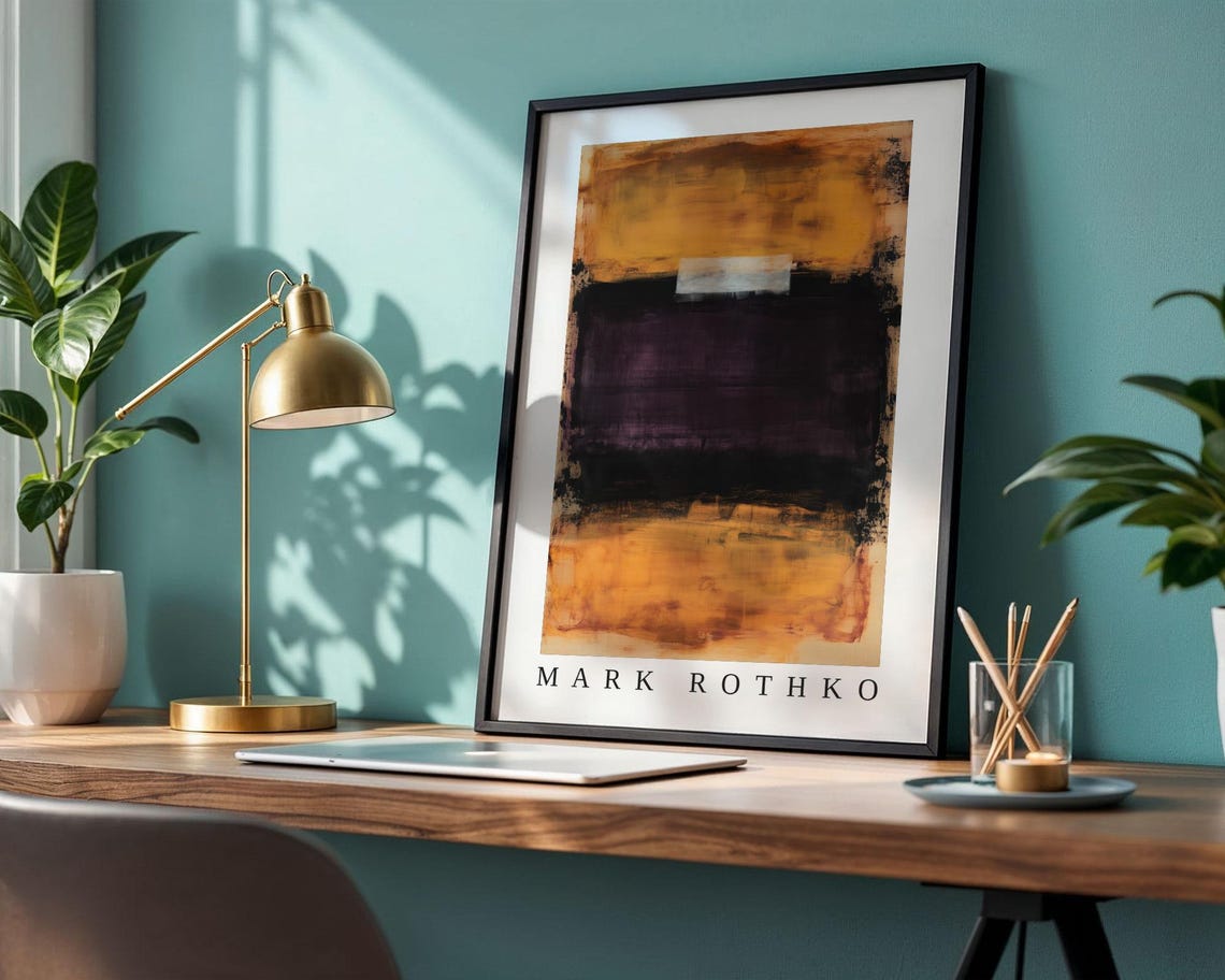 Mark Rothko Poster Abstract Expressionism Color Field Print Mark Rothko Print Modern Abstract Museum Poster Modern Wall Decor - Image 2