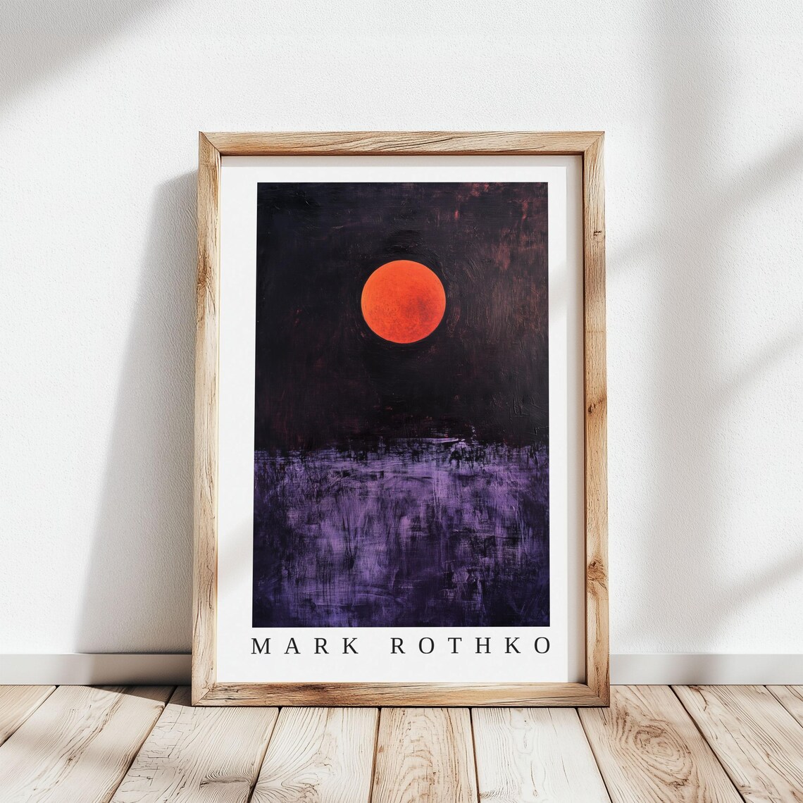 Mark Rothko Moon, Abstract Expressionism Poster