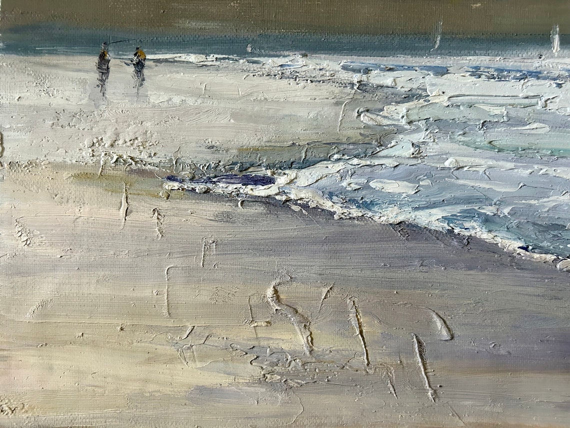 Oil Painting Sea Painting Beach Painting Landscape Painting Oil On Modern Oil Painting Home Decoration Boho Wall Decor Home Decor - Image 3