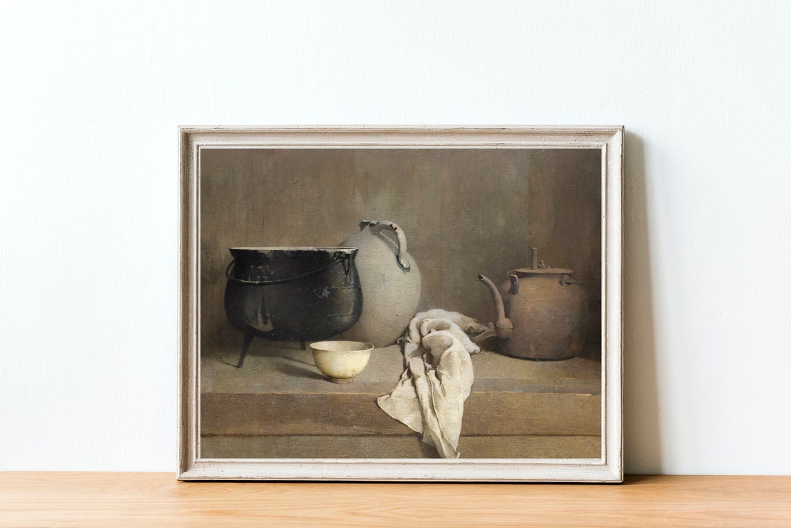 Farmhouse Kitchen Vintage Art Print - Image 2