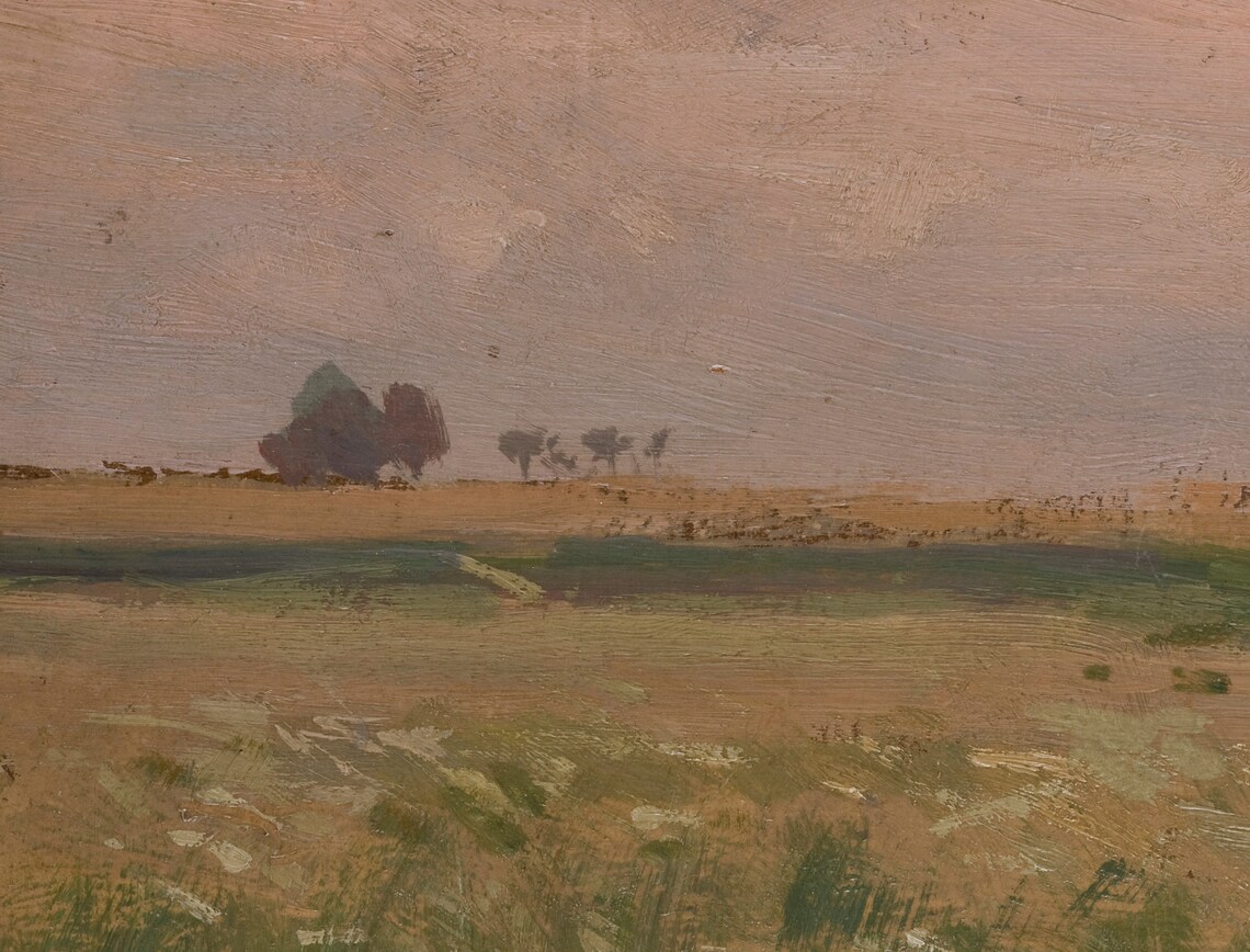 Summer Meadow Vintage Landscape Art Print - Image 3