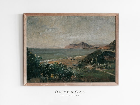 Moody Landscape Painting Vintage Oil Painting Print Wall Art 271