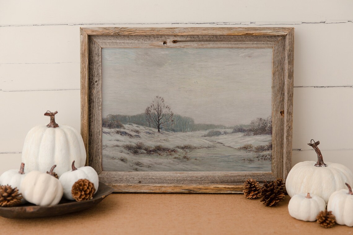 Winter Landscape - Rustic Cabin Art - Image 4