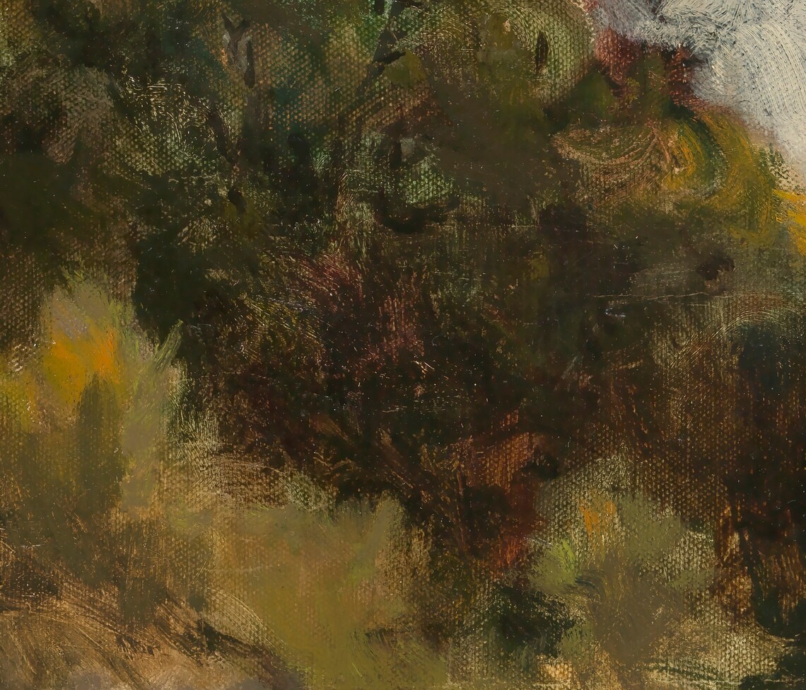 Antique Landscape Painting, Vintage Art Print - Image 3