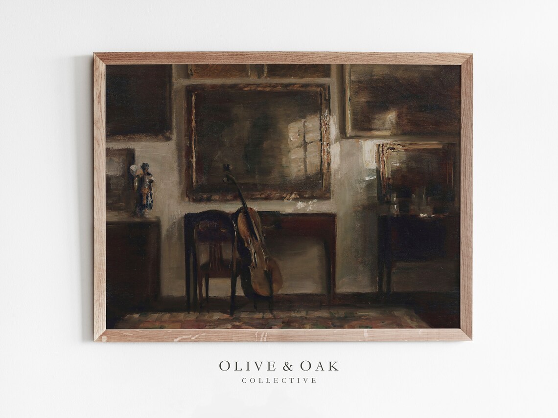 Moody Neutral Antique Still Life, Vintage Art Print