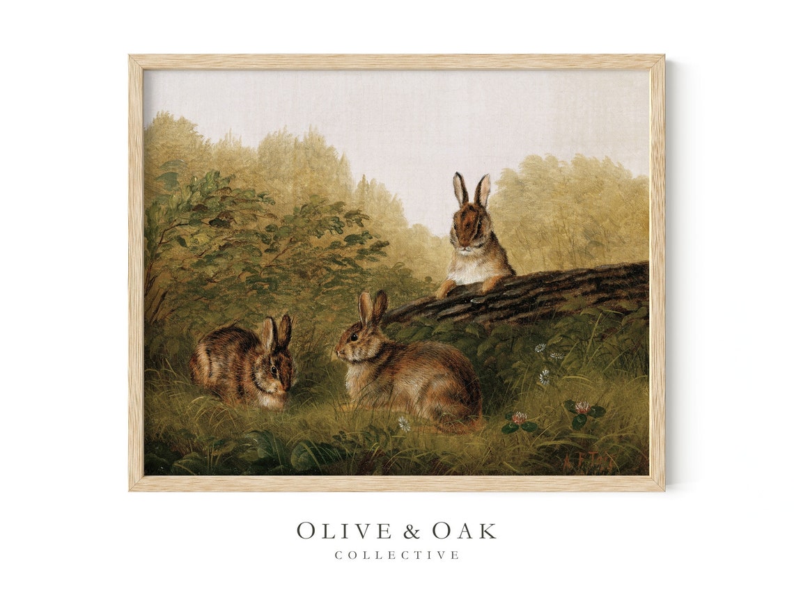 Bunny - Country Nursery Art - Image 4