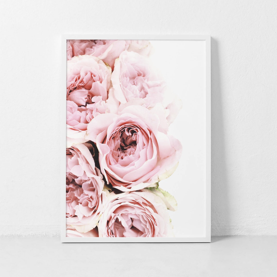 Pink Peonies Soft Floral Blossom Bloom Photography Art Poster - Image 4