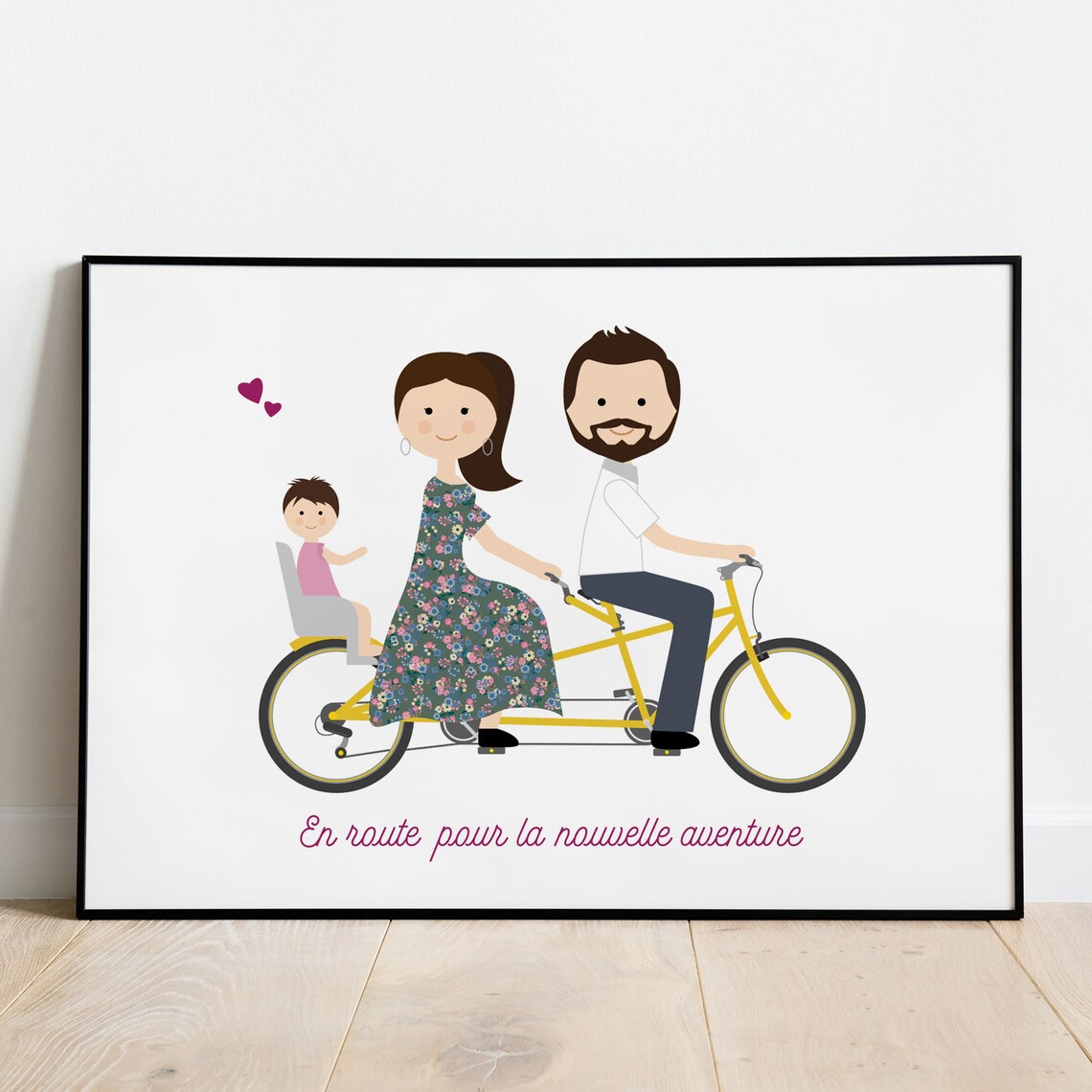 Personalized Big Family Reunion 2021 Illustrated Portrait Poster - Image 4