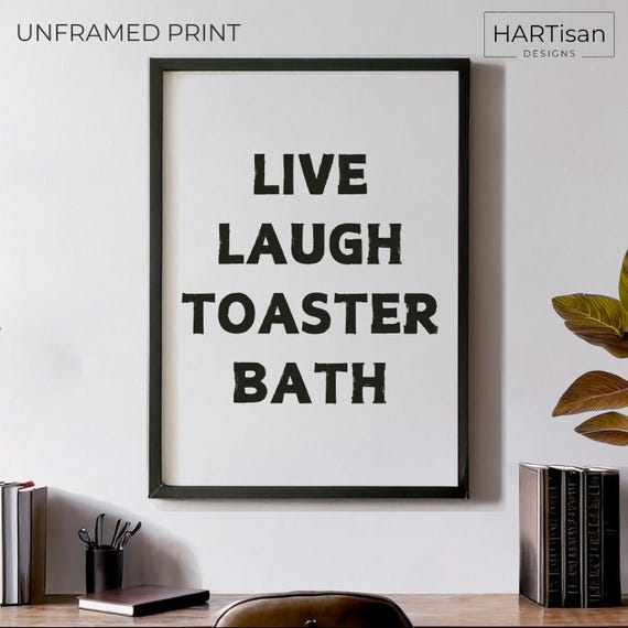 Toaster Unframed Funny Poster Humorous Home Decor Wall Art Gift Idea