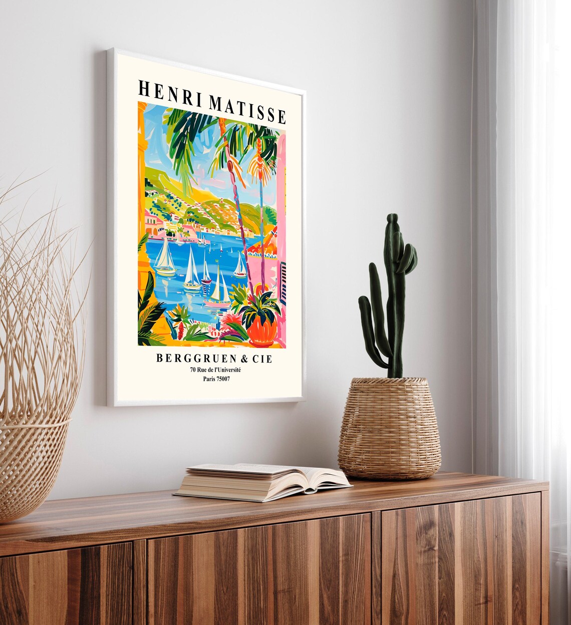 Matisse-Inspired Sailing Art Print, Beachy Decor - Image 5