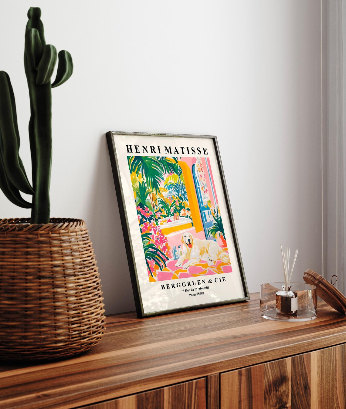 Great Pyrenees Funny Bathroom Art Print, Matisse-Inspired - Image 3