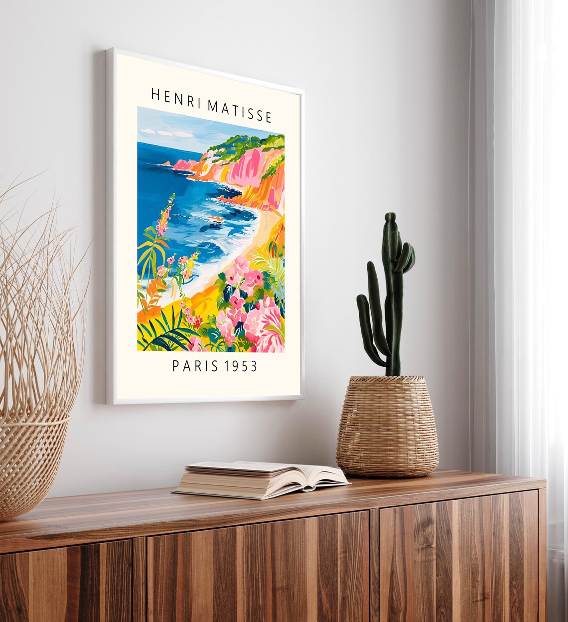 Ocean Print in Henri Matisse Style, Coastal Cowgirl Art Print - Image 4