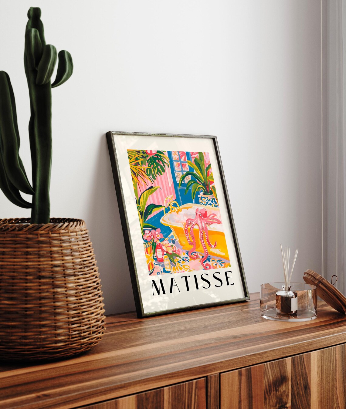 Funny Octopus Art Print, Matisse-Inspired Tropical Style - Image 4