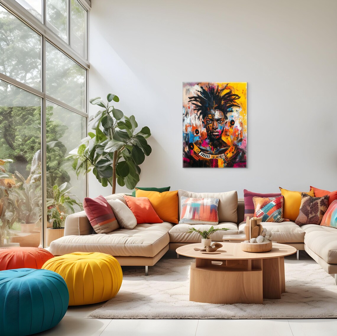 Avant Garde Abstract African King Art Print