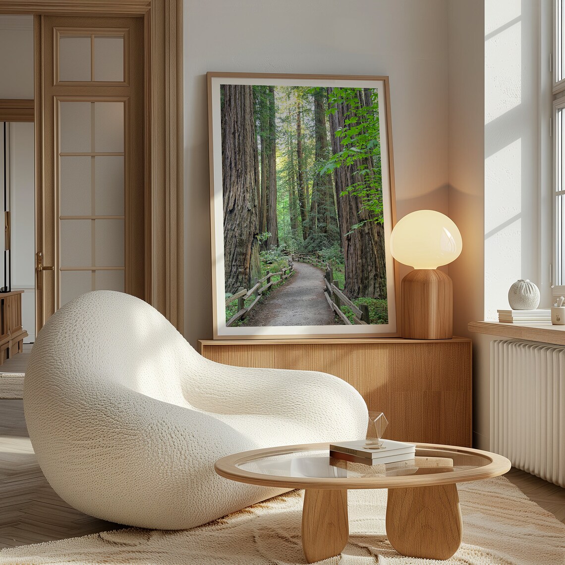 California Redwood Trees Forest Nature Art Print - Image 5