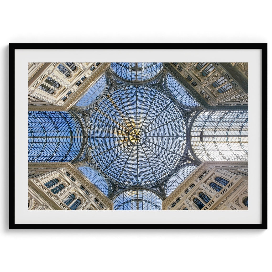 Italian Architecture Fine Art Photography Print Galleria Umberto Naples Italy Wall Art Framed Abstract Italy Travel Poster For Home Decor - Image 2