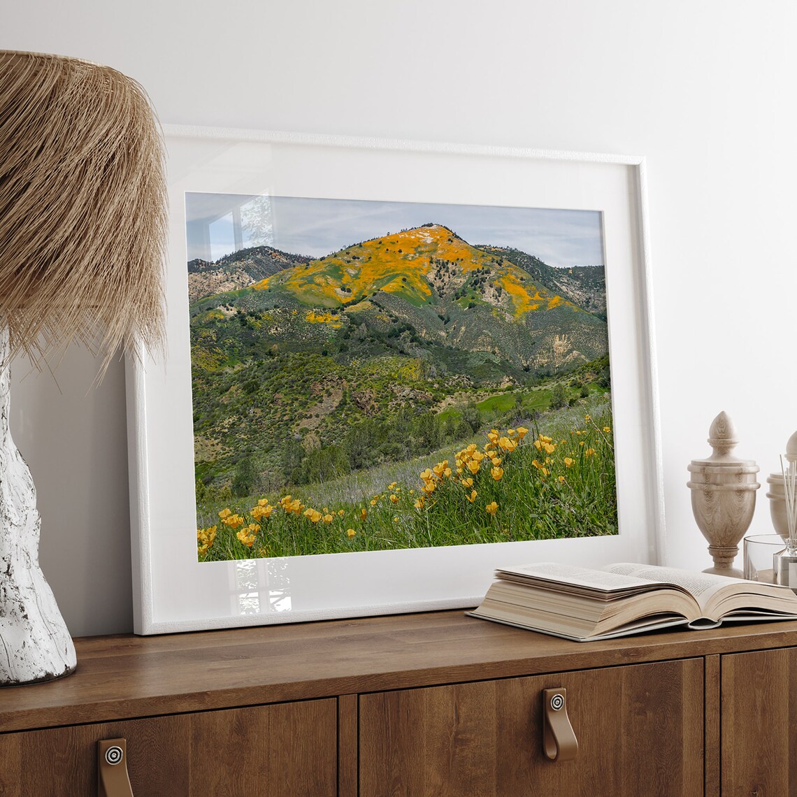 California Poppy Super Bloom Golden Hillside Wildflower Field Poster - Image 4